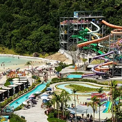 Torre Master, Praia Artificial e Rio Lento.